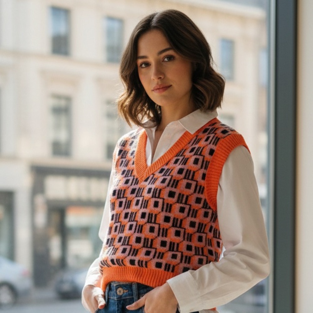 Primark V Neck Knit Sweater Vest